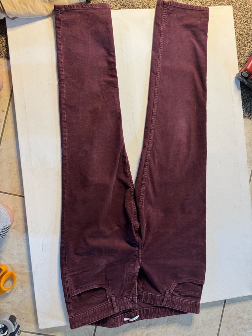 Calvin Klein Jeans Straight Leg Corduroy - Wine